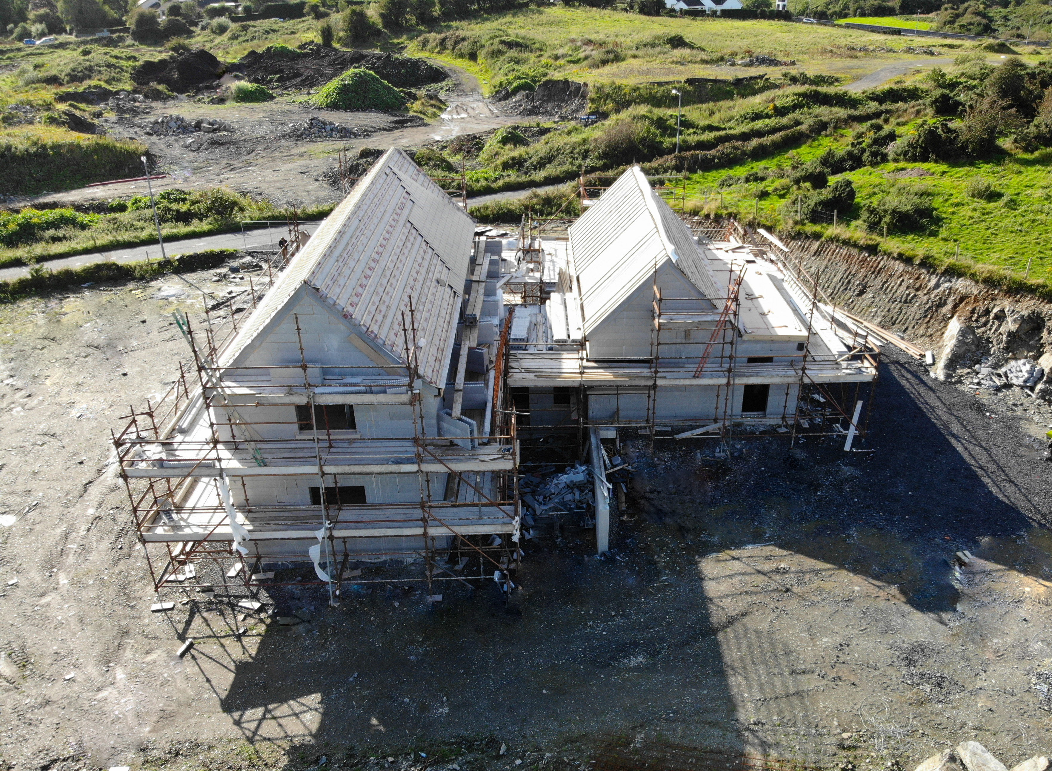 ICF house on building site in Westport